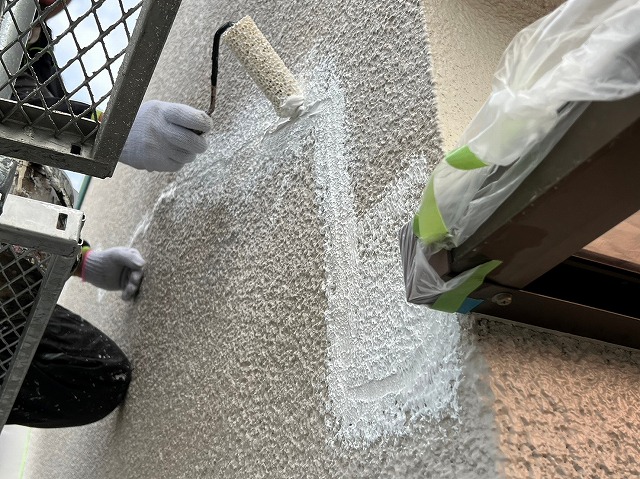 部分補修箇所　下塗り